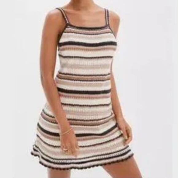 American Eagle Crochet Strap Mini Dress Small - Picture 1 of 2